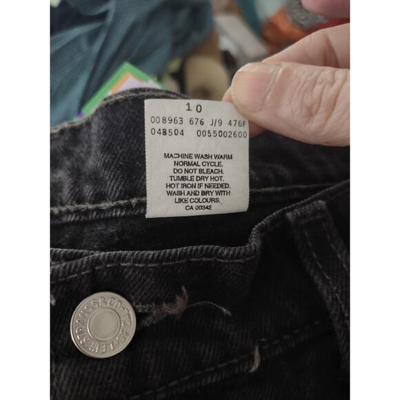 Vintage Y2K Levi's 550 Black Jeans 34 Casual Preppy Classic - Picture 6 of 7